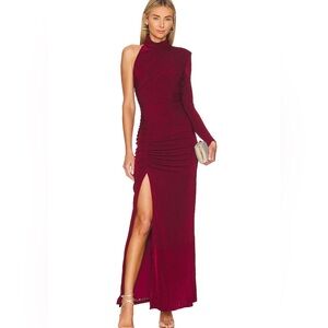 MISHA Pauline dress in port